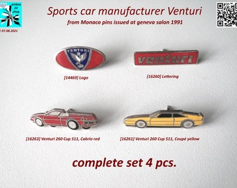 Venturi Automobiles Pins - Exclusive Luxury!
