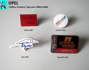 OPEL Calibra, Frontera, Tigra: 3 legendary models as pins