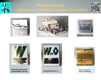Williams Renault F1 Pins - World Champion Memories!