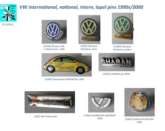 VW Pins: International Classics from the 90s and 2000s!