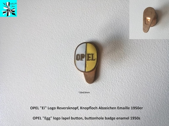 OPEL “Egg” logo lapel button - rarity from the 50s, grab it now!