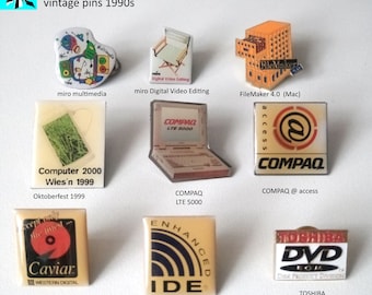 Retro computer pin culture