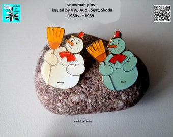 Vintage Snowman Pins - A Touch of Nostalgia