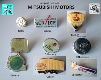 Mitsubishi Motors Promo Pins: Wearable Automotive Icons (1990-2002)