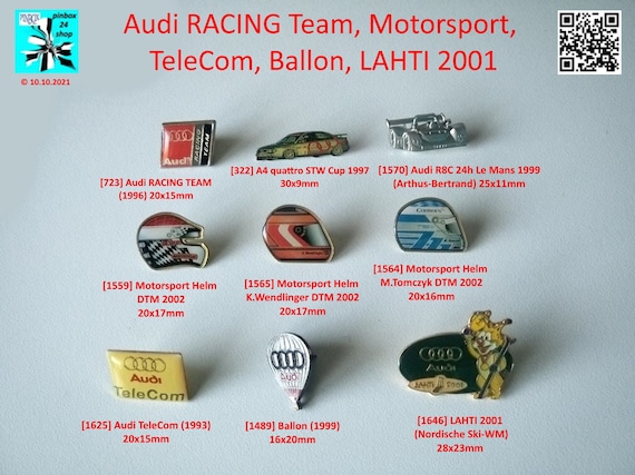 Audi RACING TEAM and more pins