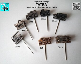 Rare TATRA Truck Pins – Historic 1970s Designs