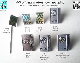 VW pins: The highlights of the automobile trade fairs