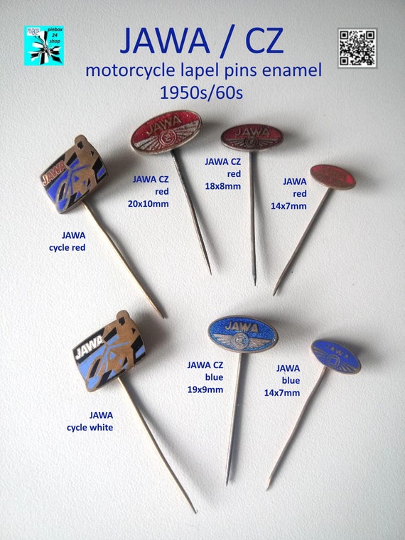 JAWA - CZ Pins: Enamelled Motorcycle Art