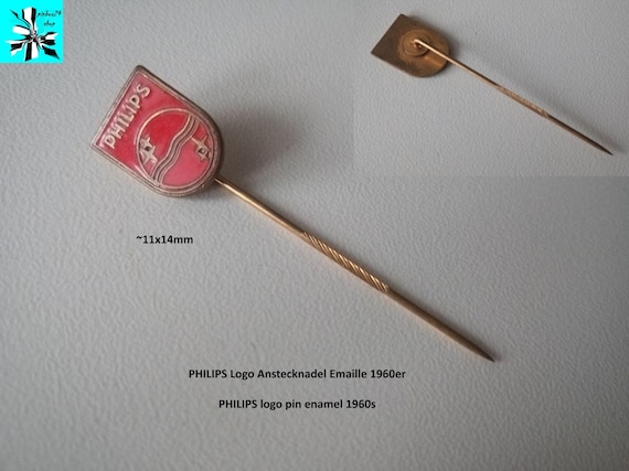 PHILIPS logo pin enamel 1960s