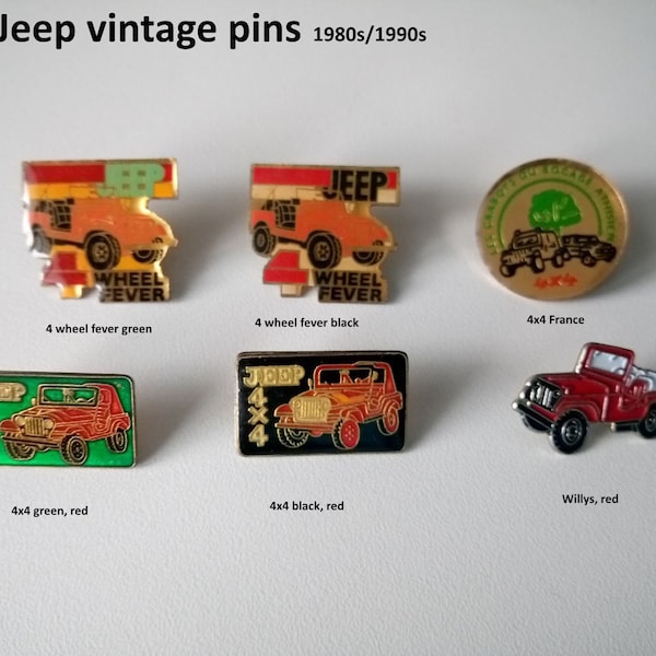 Unique Willys Jeep Pins - Choose Now!