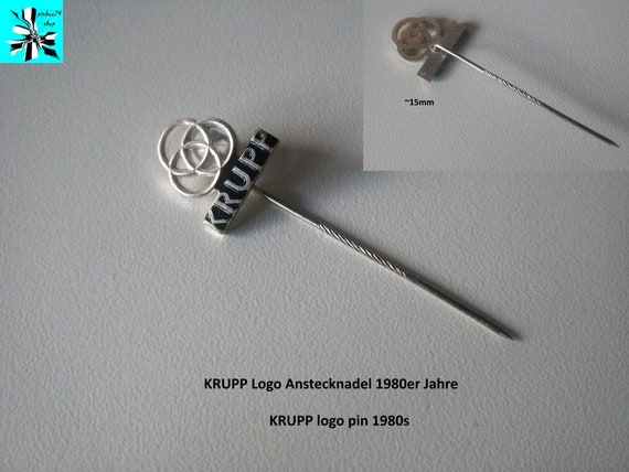 KRUPP logo pin 1980s