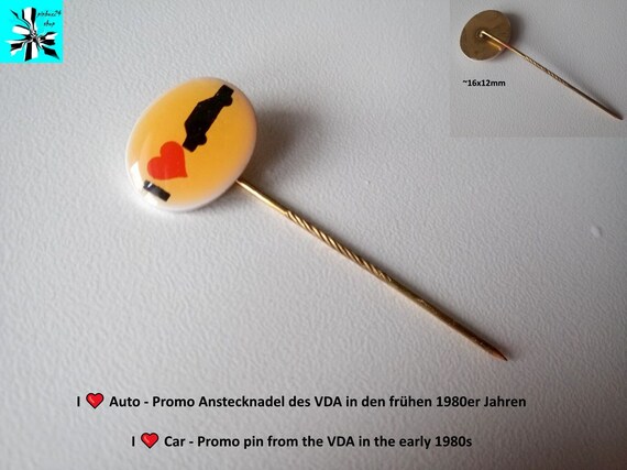 love Car Lapel Pin - VDA Promo 1980s