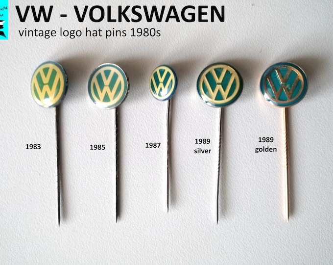 Featured listing image: VW Volkswagen Pins - Original 80s Collectibles