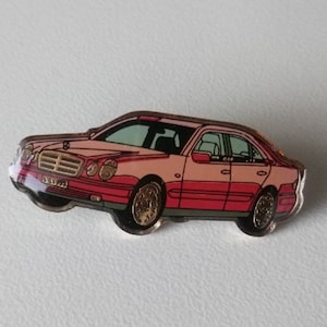 Mercedes Benz Enamel Pins AMG E36 E Class W124 W210 500E Selection Automotive Collectibles serie 210 1995 red