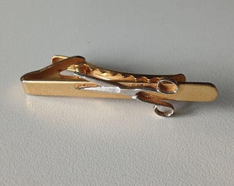 Elegant Scissors Tie Bar – Gold & Silver, Professional Style!