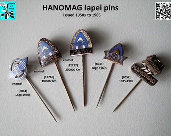 Show your love for HANOMAG with vintage badges