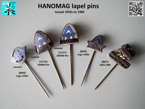 Show your love for HANOMAG with vintage badges