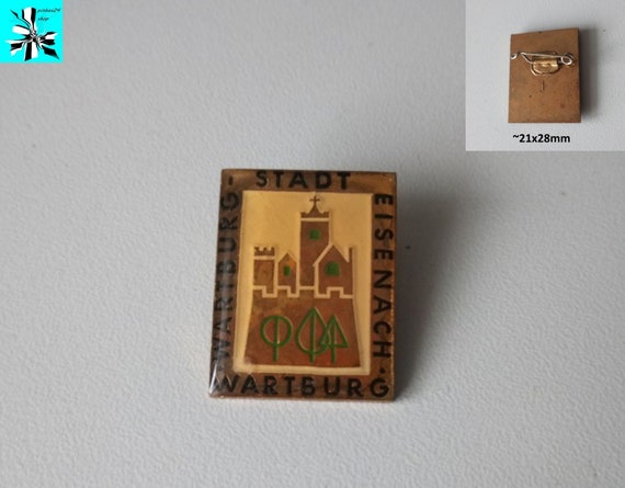 GDR Nostalgia - Wartburg City Eisenach Brooch - A Piece of History from the 70s!