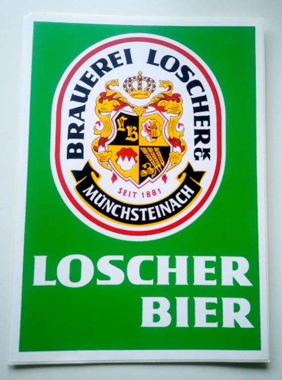 Loscher beer stickers for beer fans