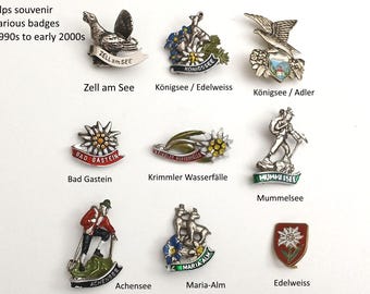 Alpine Souvenir Badges - Memories of the Mountains!