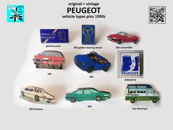 Peugeot vehicle type pins 1990s - select now