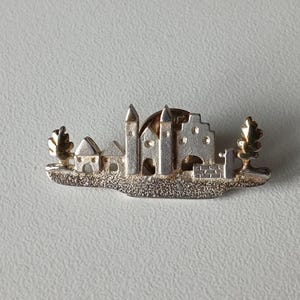 Medieval Cityscape – A Silver Pin with History!