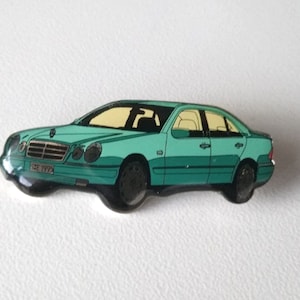 Mercedes Benz Enamel Pins AMG E36 E Class W124 W210 500E Selection Automotive Collectibles serie 210 1995 green