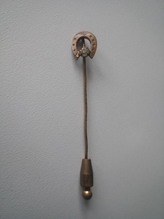 Vintage Lucky Horseshoe Lapel Pin