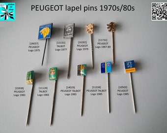 PEUGEOT/TALBOT Logo Pins - Original Collectibles!