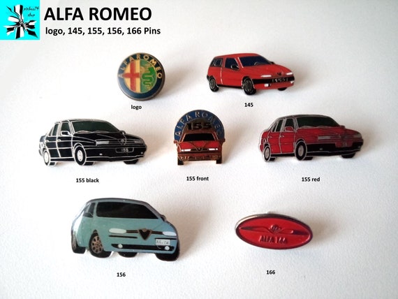 Collect Alfa Romeo pins - 145, 155, 156, 166