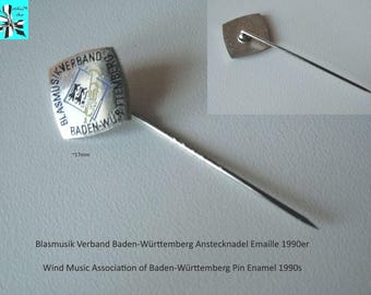 Musical Memory: Brass Band Association BW Lapel Pin