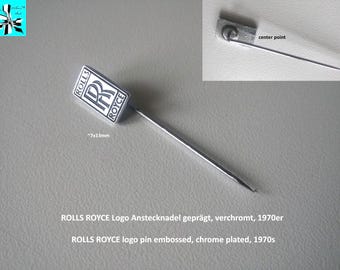 Rolls-Royce Lapel Pin: 70s Chrome Elegance