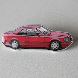 Mercedes Benz Enamel Pins AMG E36 E Class W124 W210 500E Selection Automotive Collectibles E36 AMG Coupé red