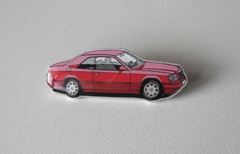 Mercedes Benz Enamel Pins AMG E36 E Class W124 W210 500E Selection Automotive Collectibles E36 AMG Coupé red