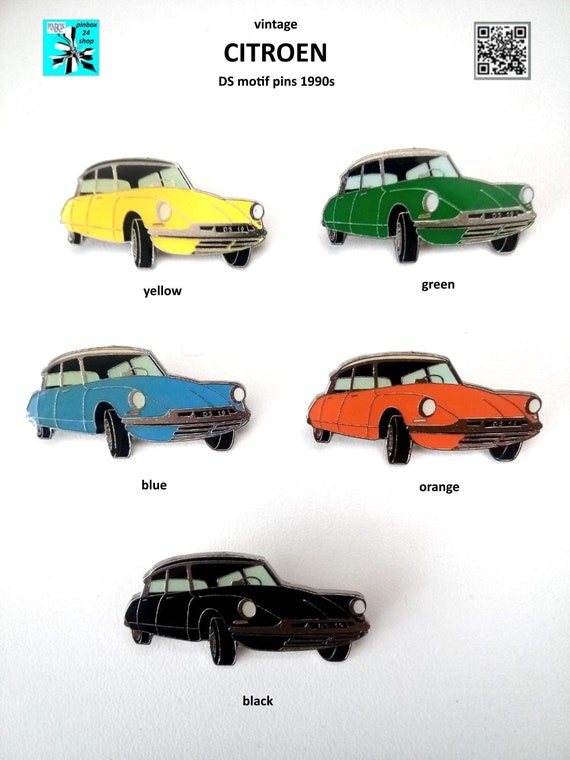CITROEN DS motif pins 1990s - choose your color :-)