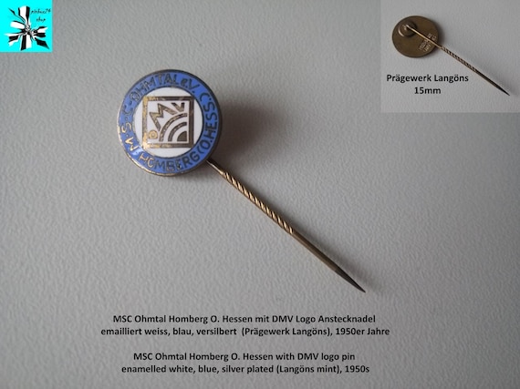 Enamelled pin - DMV logo MSC Ohmtal