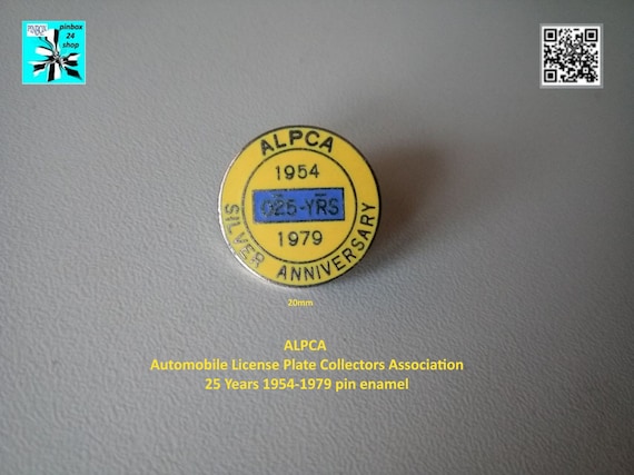 ALPCA Pin - 25 years of passion for license plates