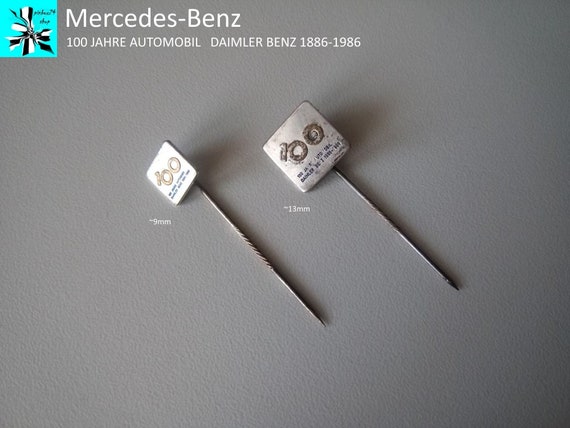 Daimler Benz: 100 years of automotive history, pins from 1986