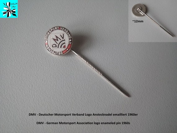DMV logo pin - enameled 1960s