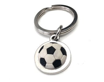 Vintage Soccer Keychain – Plastic with 3D Half-Relief Design