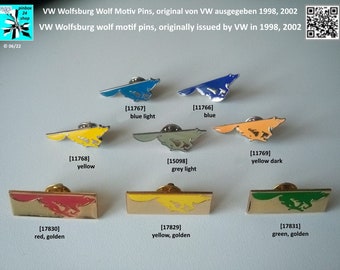 VW Wolfsburg Wolf Pins - Unique Collectibles for Volkswagen Fans!