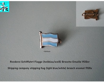 Show your love for shipping with the shipping company flag brooch
