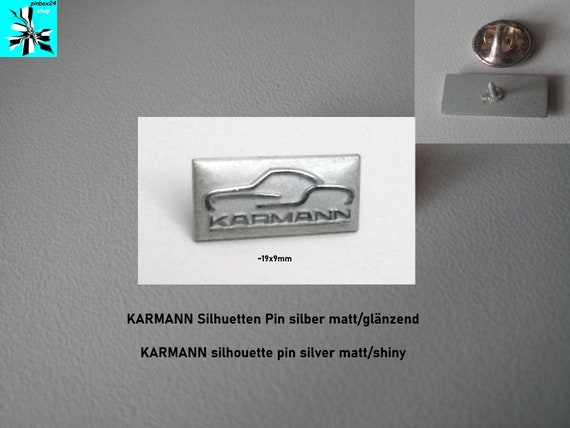 KARMANN Ghia Pin - Silver silhouette