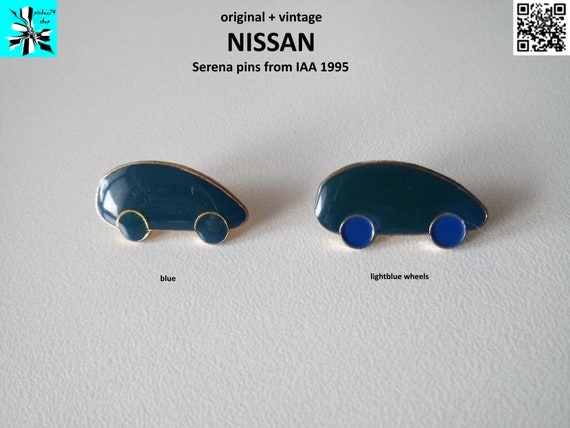 Nissan Pins - Serana silhouette in comic style
