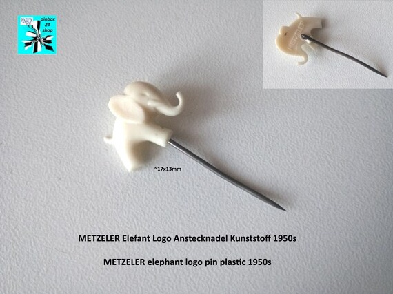 METZELER Elephant Lapel Pin - Strength to Wear! View 3
