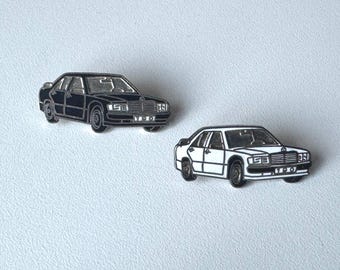 Mercedes Benz 190 W201 Baby‑Benz enamel pin 1980s – period original collector badge – multiple variants