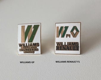 F1 Legends: Williams Grand Prix & Renault Pins – Original Enamel 1992