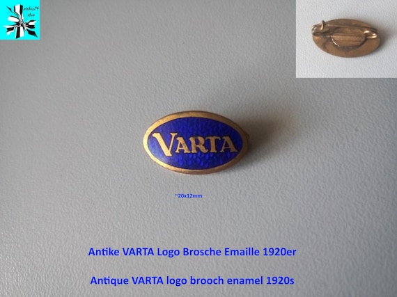 Antique VARTA brooch: A piece of jewelry made of enamel