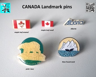 Canada Flag Maple Leaf Landmarks Regions Canada Pins - Select Now