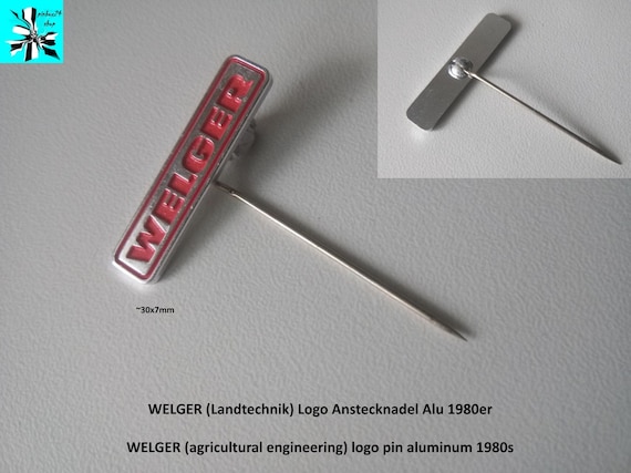 WELGER pin - vintage agricultural technology